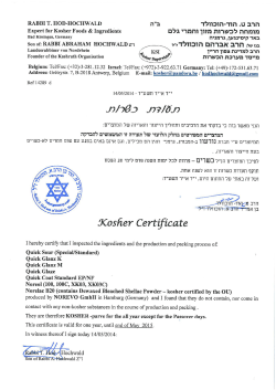 Dokument 2.5 - Kosher Hochwald Norevo Confectionery Performers