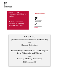 Responsibility in International and European Law, Philosophy and