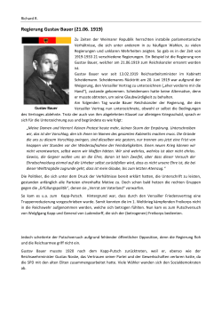 Regierung Gustav Bauer (21.06. 1919)