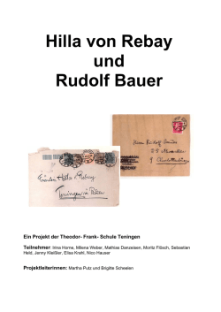 Hilla von Rebay und Rudolf Bauer - Theodor-Frank