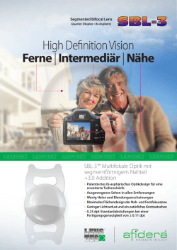 High Definition Vision Ferne| Intermedi&auml;r| N&auml;he