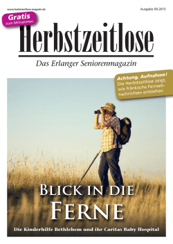 Ferne Ferne - Herbstzeitlose - Das Erlanger Seniorenmagazin