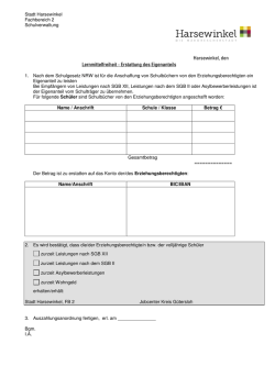 Harsewinkel, den Lernmittelfreiheit