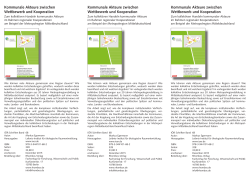 Flyer zur Schrift - Leibniz-Institut für ökologische Raumentwicklung