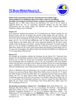 Informationen - TC Blau
