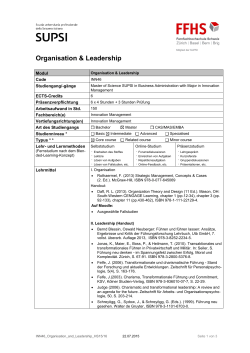 Organisation & Leadership