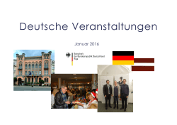 Deutsche Veranstaltungen - Deutsche Botschaft Riga