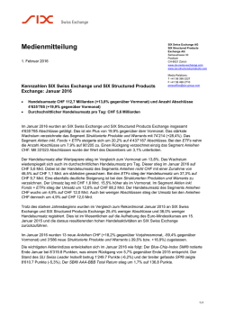 Januar 2016 - SIX Swiss Exchange