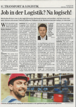 Job in der Logistik? Na logisch!