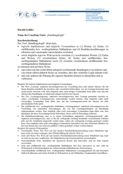 Coachingtool Handlungslogik - Forschungsstelle Coaching
