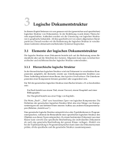3 Logische Dokumentstruktur