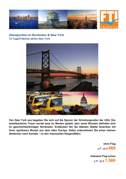 1428 Glanzpunkte im Nordosten & New York