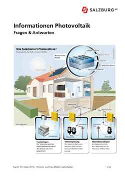 Infos Photovoltaik PDF | 555 KB