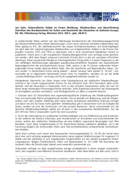 Jan Salm, Ostpreu&szlig;ische St&auml;dte im Ersten Weltkrieg. Wiederaufbau