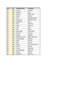 DZT. NJ Familienname Vorname 2a 3al Antonic Damjan 2d 3al