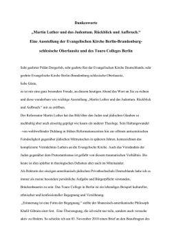 Gru&szlig;wort Martin Luther und das Judentum, Sara