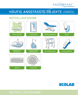 H&Auml;UFIG ANGEFASSTE OBJEKTE (HAOs)