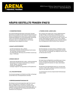 h&auml;ufig gestellte fragen (faq`s)