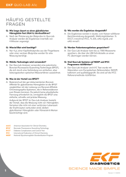h&auml;ufig gesteLLte frAgen - EKF Diagnostics Germany