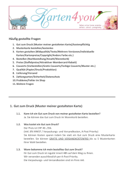 H&auml;ufig gestellte Fragen