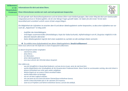 Informationen f&uuml;r dich und deine Eltern