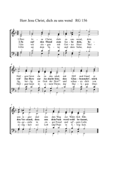RG 156 Herr Jesu Christ dich zu uns wend