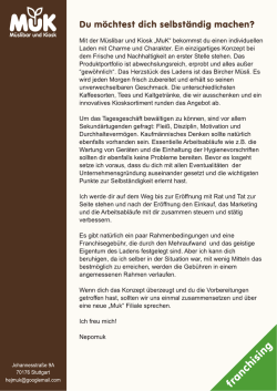 Du m&ouml;chtest dich selbst&auml;ndig machen?