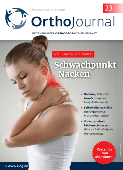 OrthoJournal 23 - Krankenhaus Barmherzige Br&uuml;der Regensburg