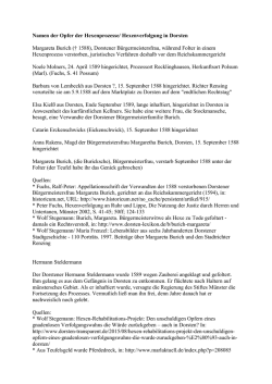 Hexenverfolgung: Appellationsschrift Burich