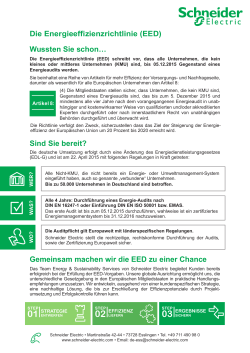 EED Infoblatt - Schneider Electric