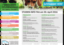 Schnupper rein! - Hochschule Rottenburg