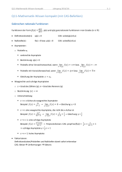 Q11-Mathematik-Wissen kompakt (mit CAS