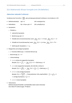 Q11-Mathematik-Wissen kompakt (mit CAS