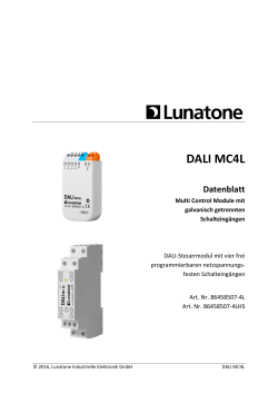 DALI MC4L - Lunatone Industrielle Elektronik GmbH