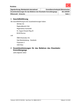 Grenz&uuml;bergangs - Deutsche Bahn