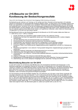 J+S-Besuche vor Ort 2015