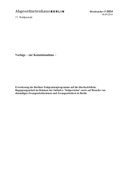 Drucksache 17/2834 - Abgeordnetenhaus von Berlin