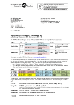 Standortbestimmungskurs - Gewerblich