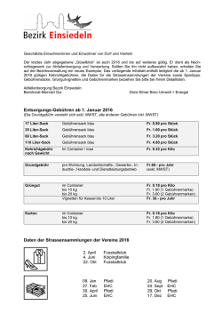 Infoblatt Bezirk Kehrichtentsorgung 2016