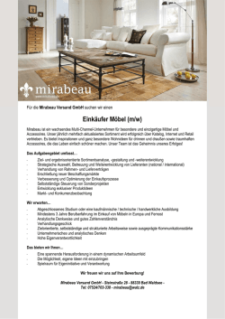 Eink&auml;ufer M&ouml;bel Mirabeau 050116