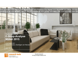 E-Shop-Analyse Möbel 2015