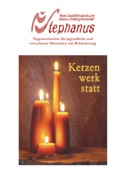 Tageswerkstätte für jugendliche und erwachsene