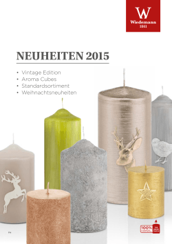 neuheiten 2015 - Wiedemann Kerzen