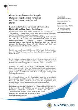 Gemeinsame Pressemitteilung der Bundespolizeidirektion Pirna