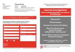 Internal Investigations und Strafverfolgung