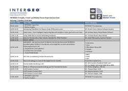 INTERGEO TV Studio / Trend- und Medien
