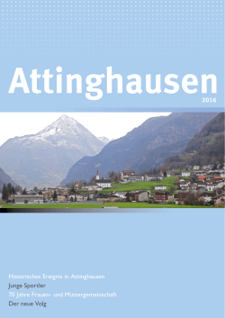 2016 Historisches Ereignis in Attinghausen Junge Sportler 70 Jahre