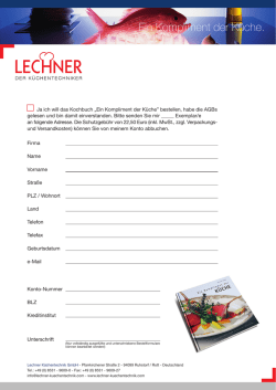 Ein Kompliment der K&uuml;che.