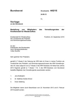 Drucksache 443/15