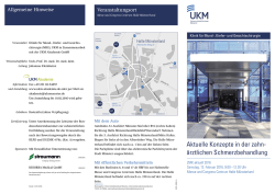 Aktuelle Konzepte in der zahn - Universit&auml;tsklinikum M&uuml;nster